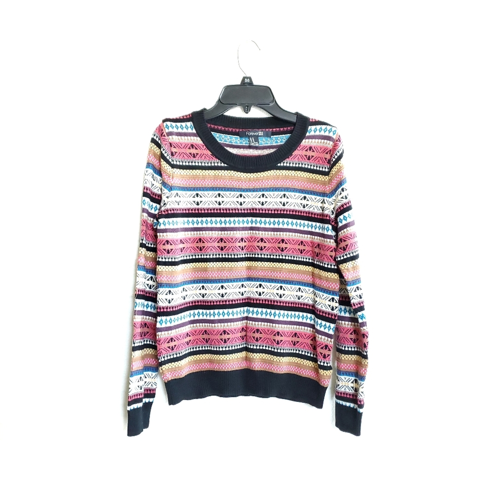 Fun Pattern Striped Sweater